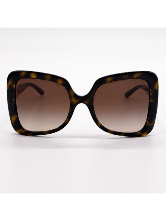 New Dolce&Gabbana DG6193U 502/13 Brown Women Oversized Sunglasses